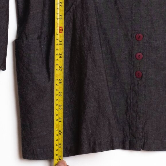 Gudrun Sjöden Linen/Cotton long line tunic top Lagonlook Boho size XL - Picture 7 of 7